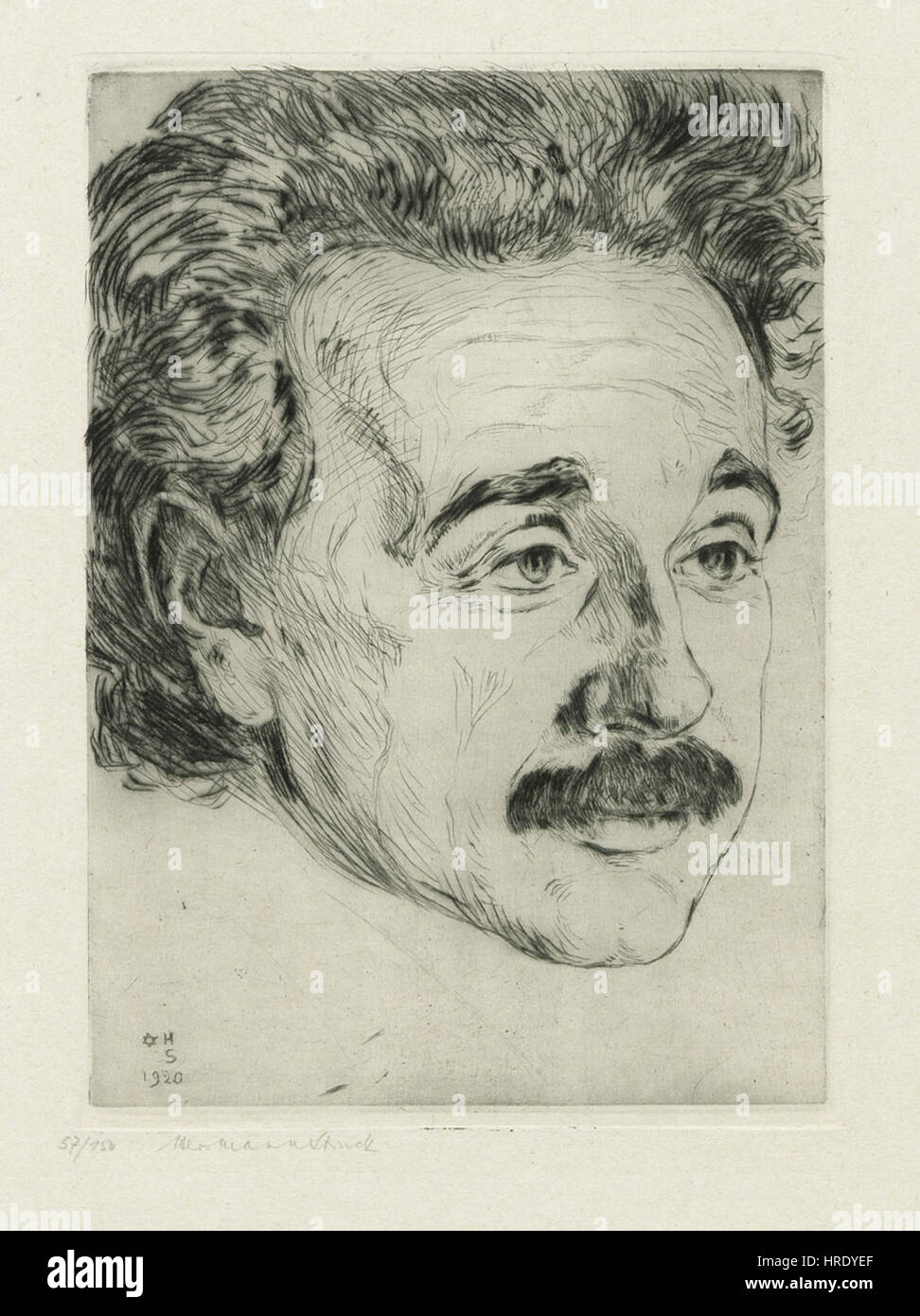 Hermann Struck Bildnis Albert Einstein 1920 Stock Photo