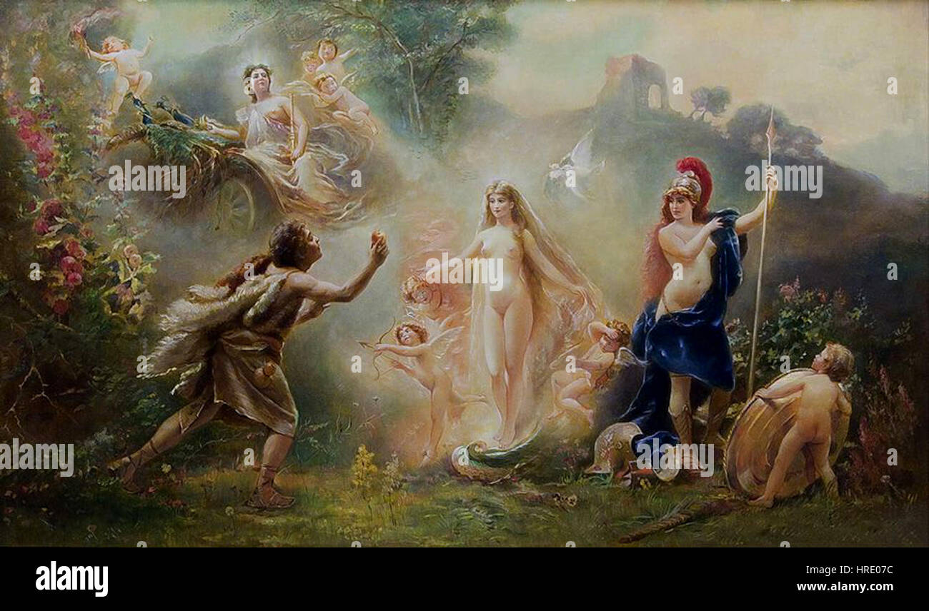 Konstantin Makovsky The Judgement of Paris Stock Photo Alamy
