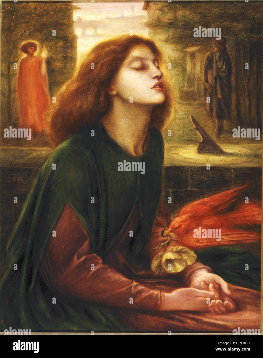 'Beata Beatrix' by Charles Fairfax Murray is a depiction of a woman in ...
