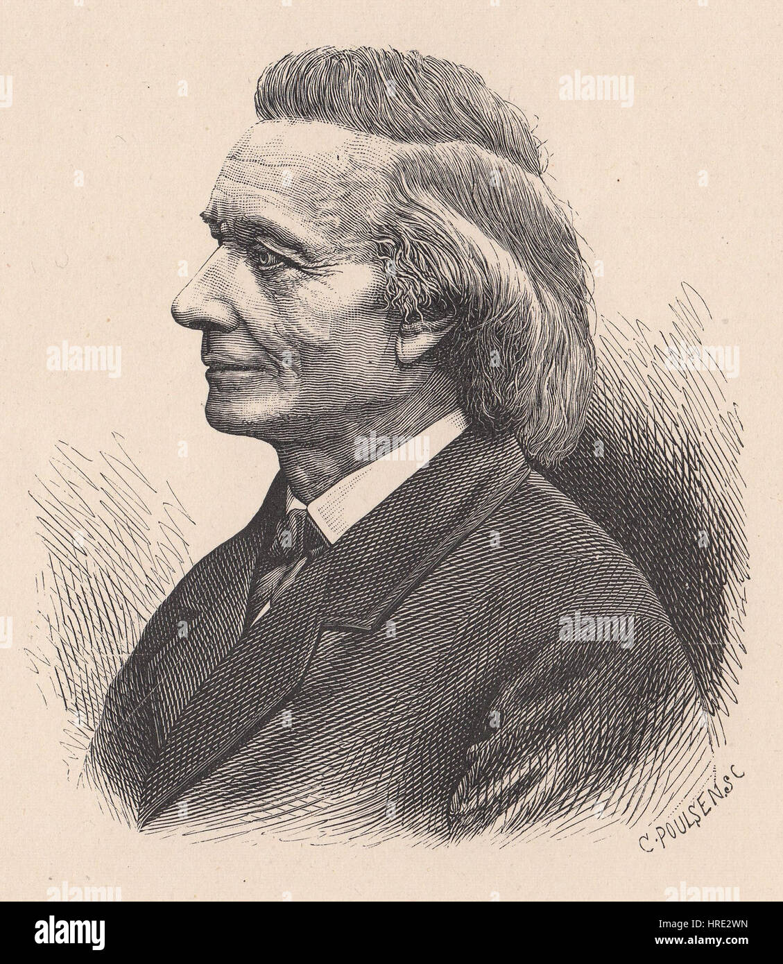 Danish poet C. Hostrup Stock Photo Alamy