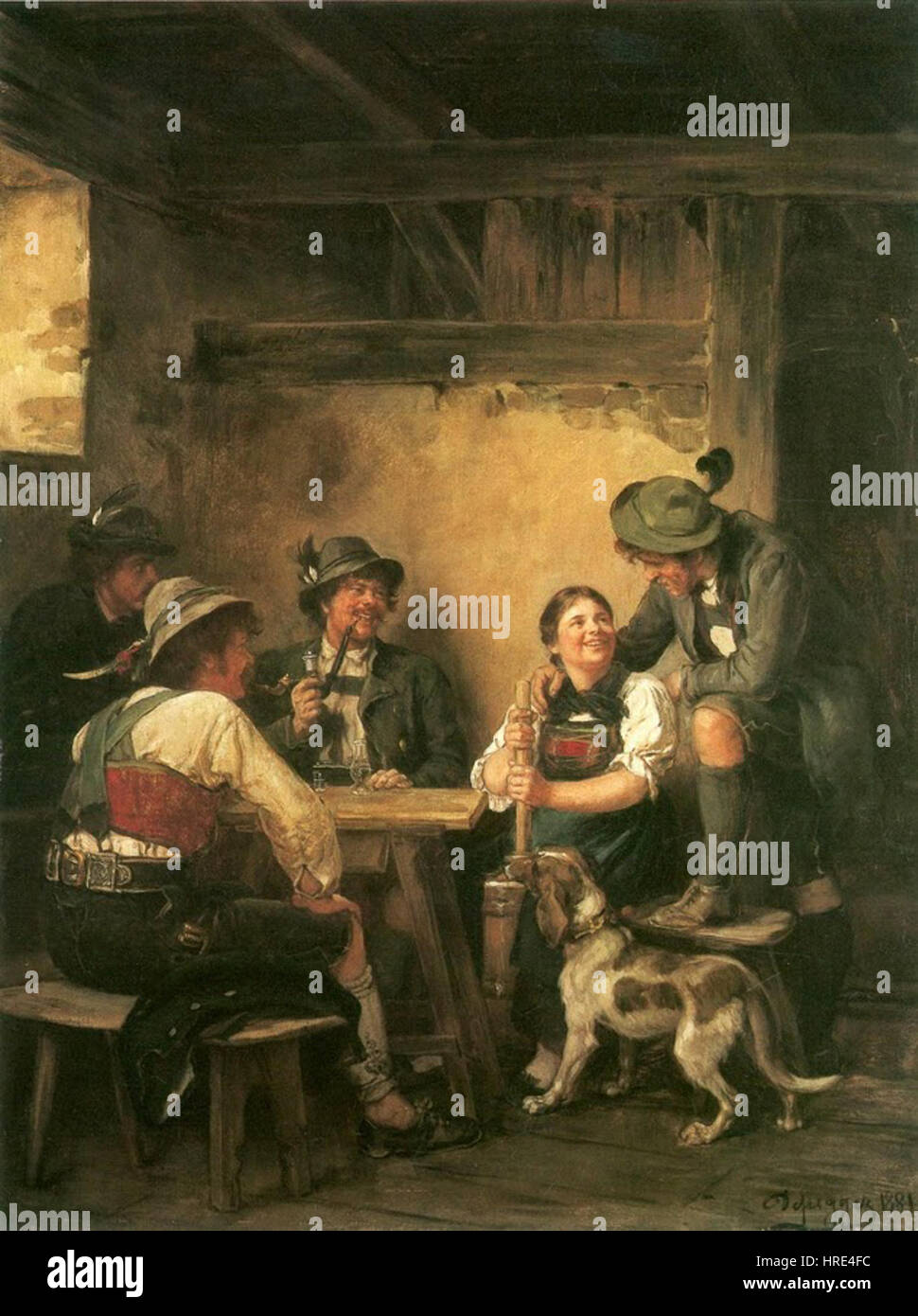 arbeit auf der alp