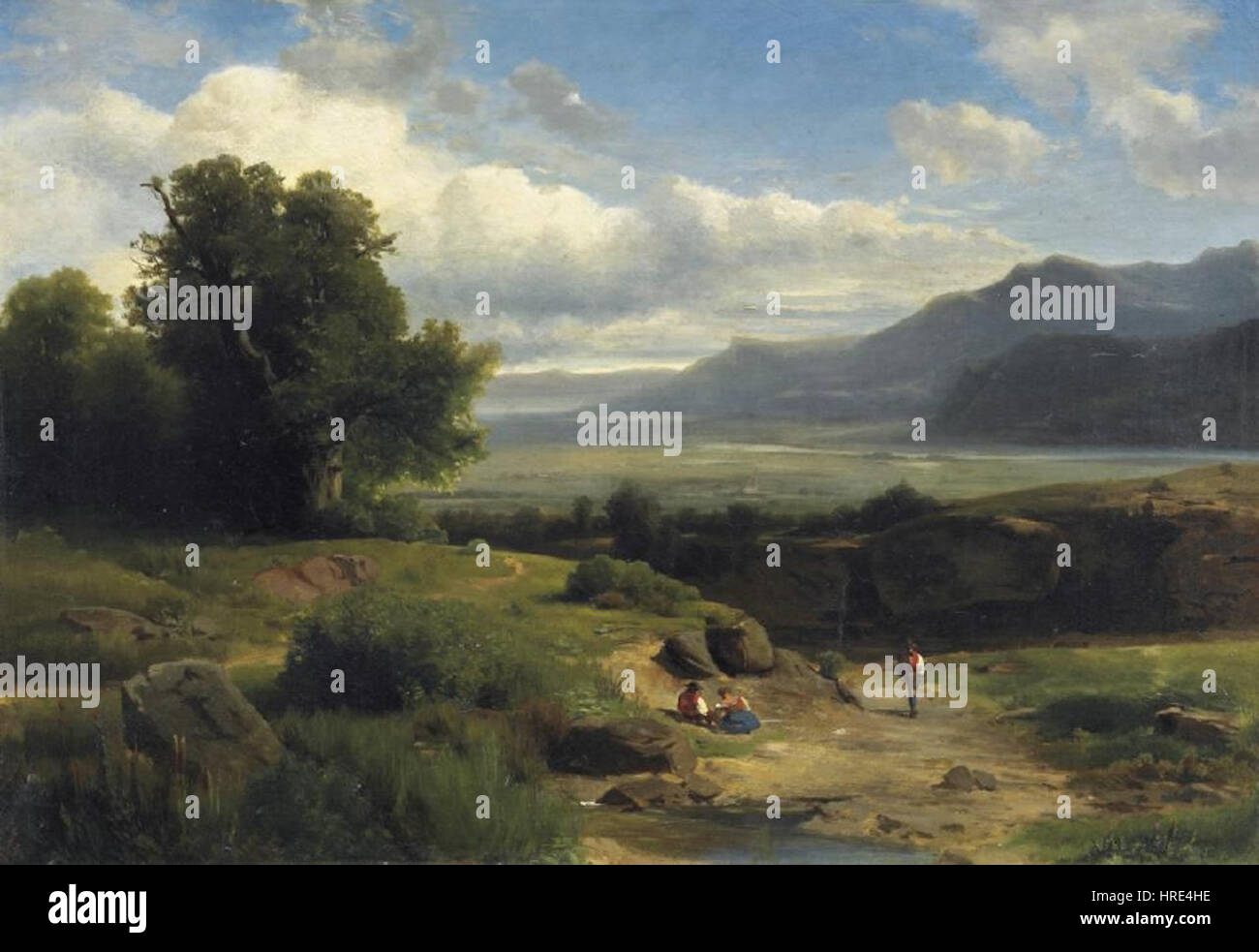 Eduard Leonhardi Blick in das weite Elbtal Stock Photo Alamy