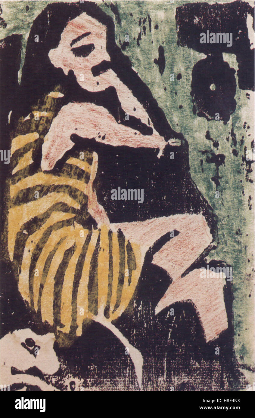 Ernst Ludwig Kirchner Artistin Stock Photo