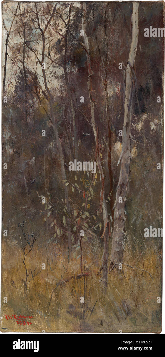 Frederick Mccubbin At The Falling Of The Year Google Art Project Stock Photo Alamy