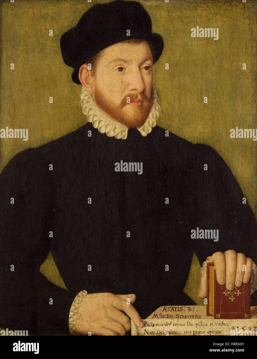 Deutscher Maler, 16. Jh. - Bildnis des Johannes Theodorus Streuffius