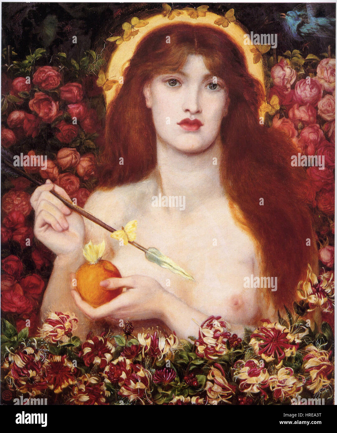 Dante Gabriel Rossetti - Venus Verticordia Stock Photo