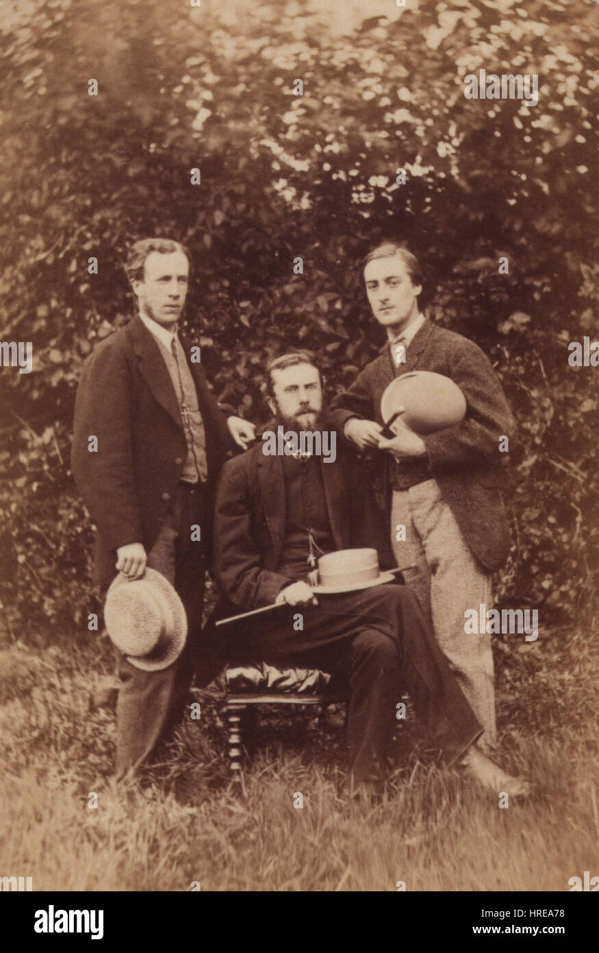 Alfred William Garrett; William Alexander Comyn Macfarlane; Gerard Manley Hopkins by Thomas C. Bayfield Stock Photo