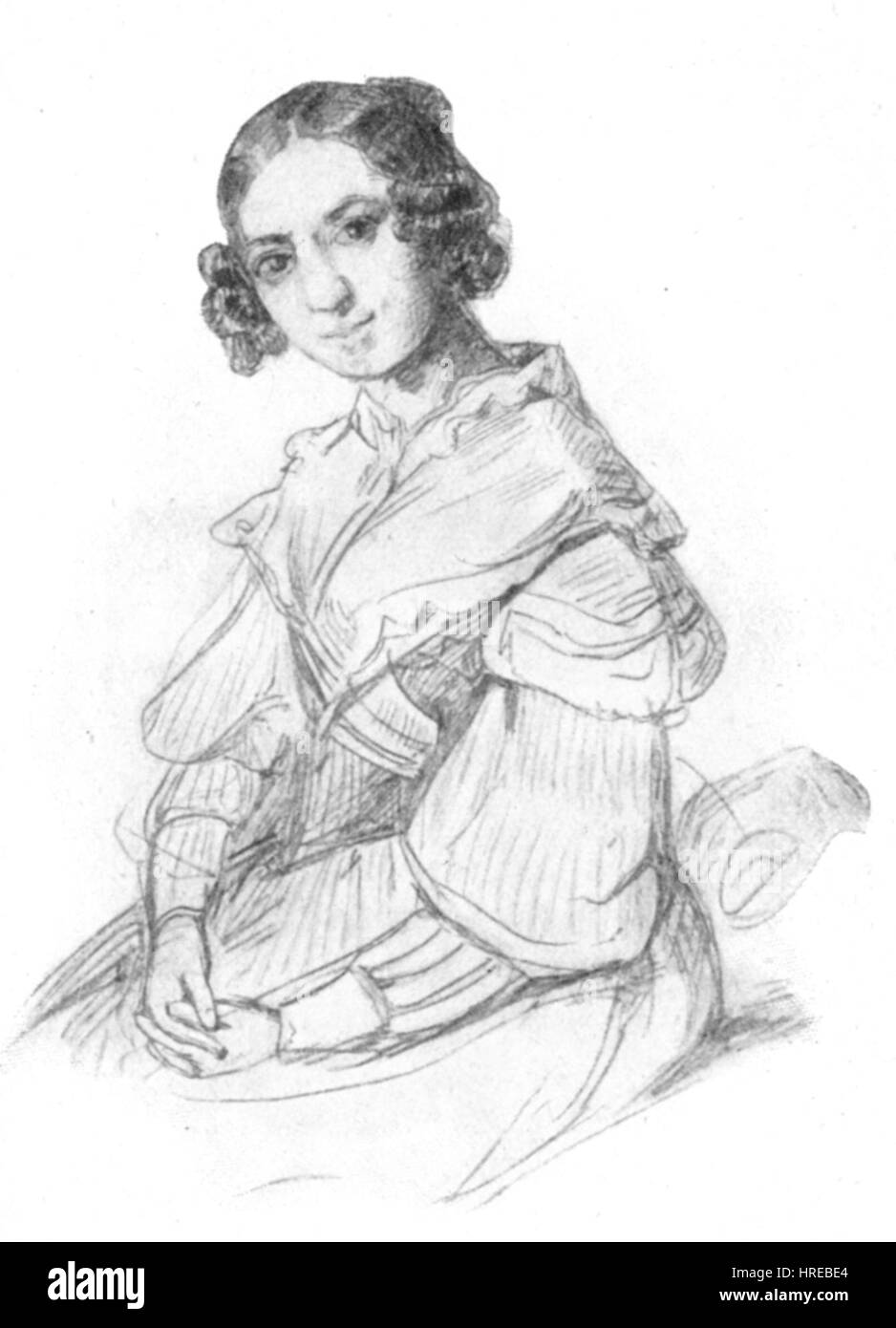 Adele Schopenhauer is a portrait of the German writer and philosopher’s sister, painted in 1841. The portrait captures her thoughtful expression, showcasing the influence of 19th-century German Romanticism in the artist's approach to portraiture. Stock Photo