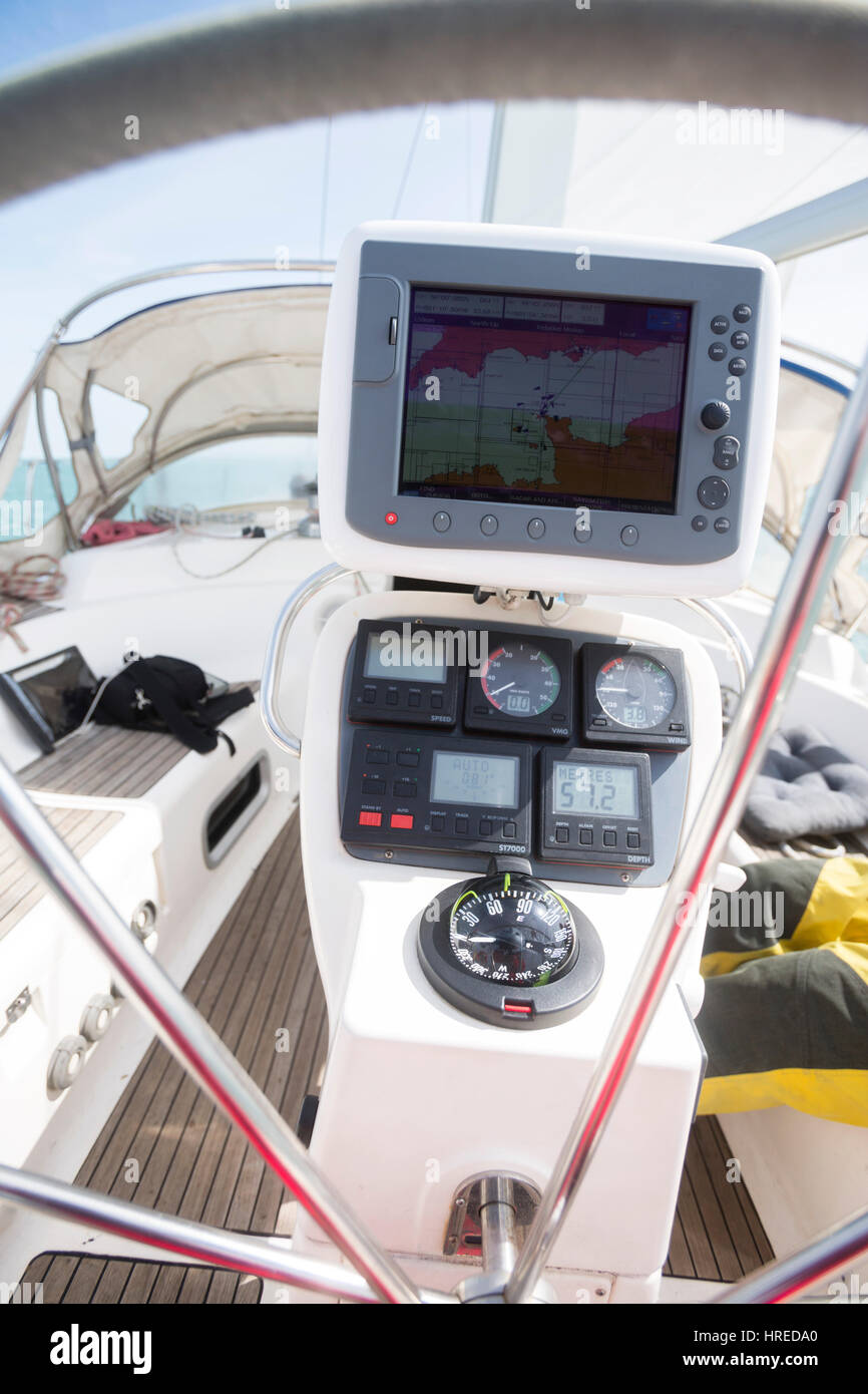 Yacht Navigation Screen Hi res Stock Photography And Images Alamy