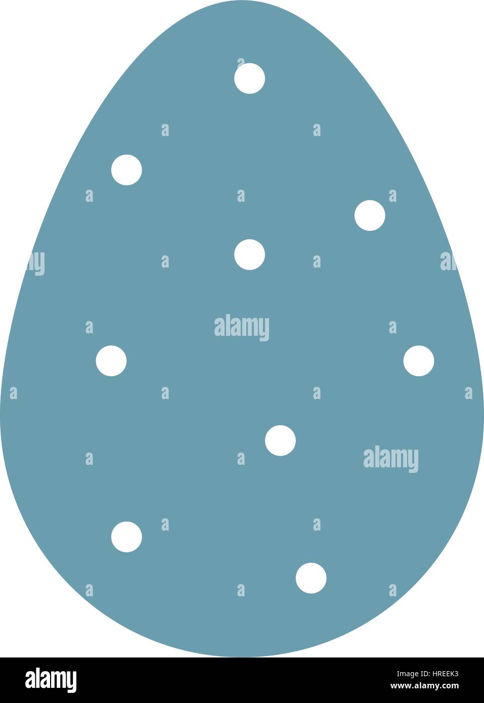 Easter egg icon illustrated on a white background in vector Stock ...