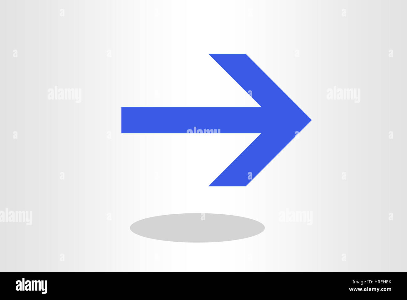 Illustration of straight arrow against plain background Stock Photo - Alamy