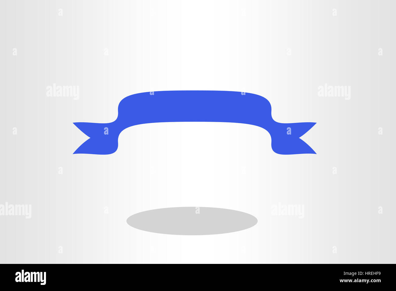 Illustration Of Blue Banner Against Plain Background Stock Photo