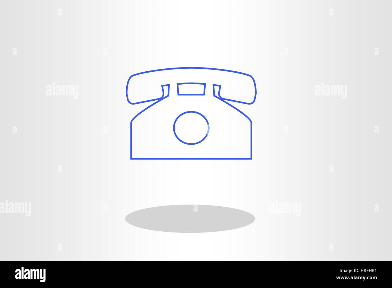 Illustration of landline phone against plain background Stock Photo - Alamy