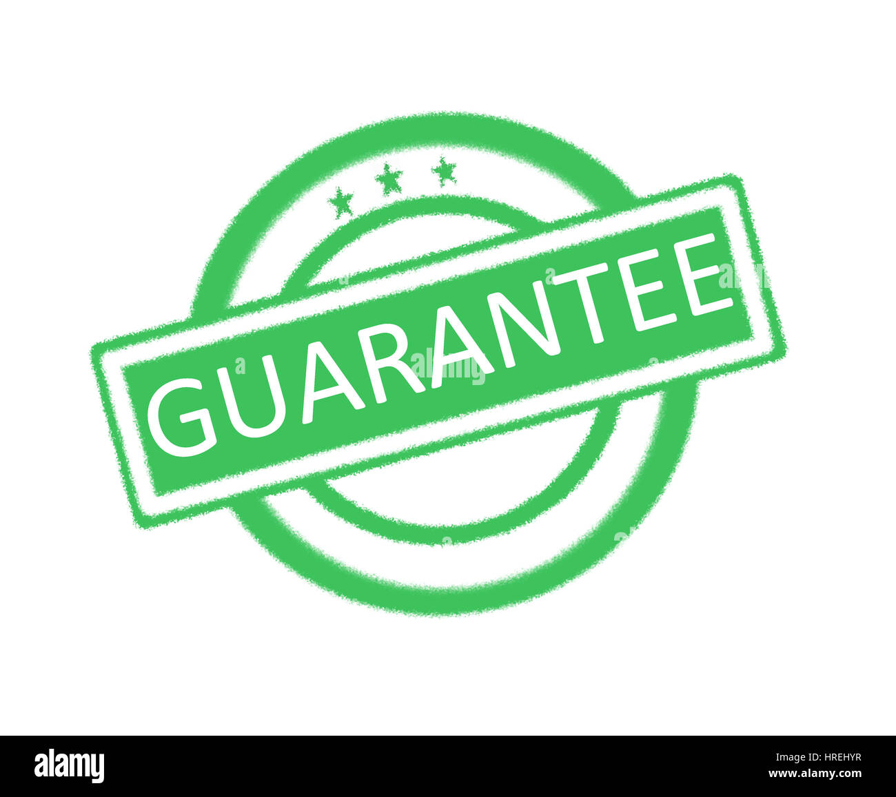 Illustration of guarantee word on green rubber stamp Stock Photo Alamy