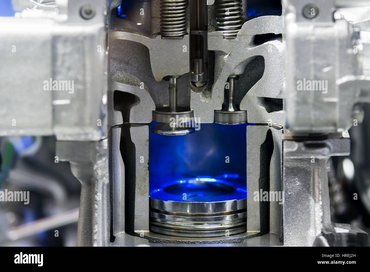 Piston diesel engine at cross section in car. Close up at piston Stock  Photo - Alamy