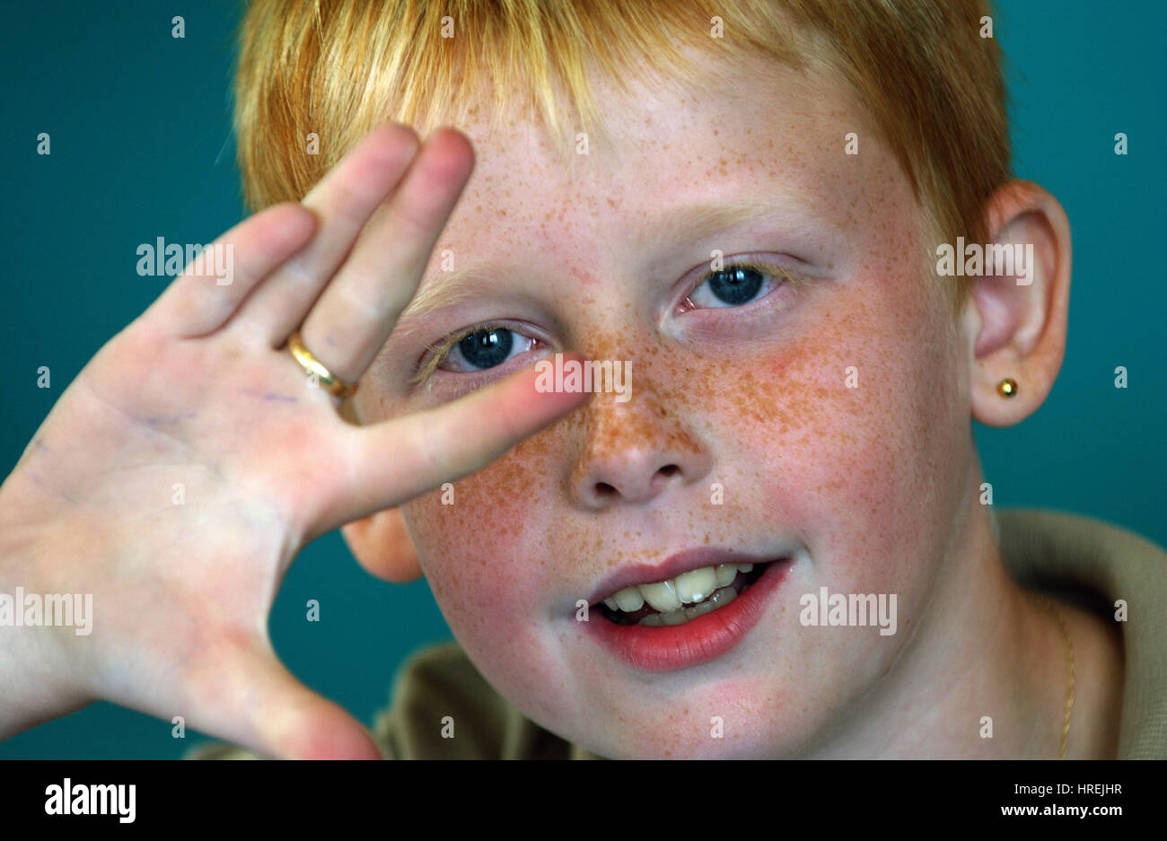 Blonde Messy Hair Boy with Freckles - wide 11