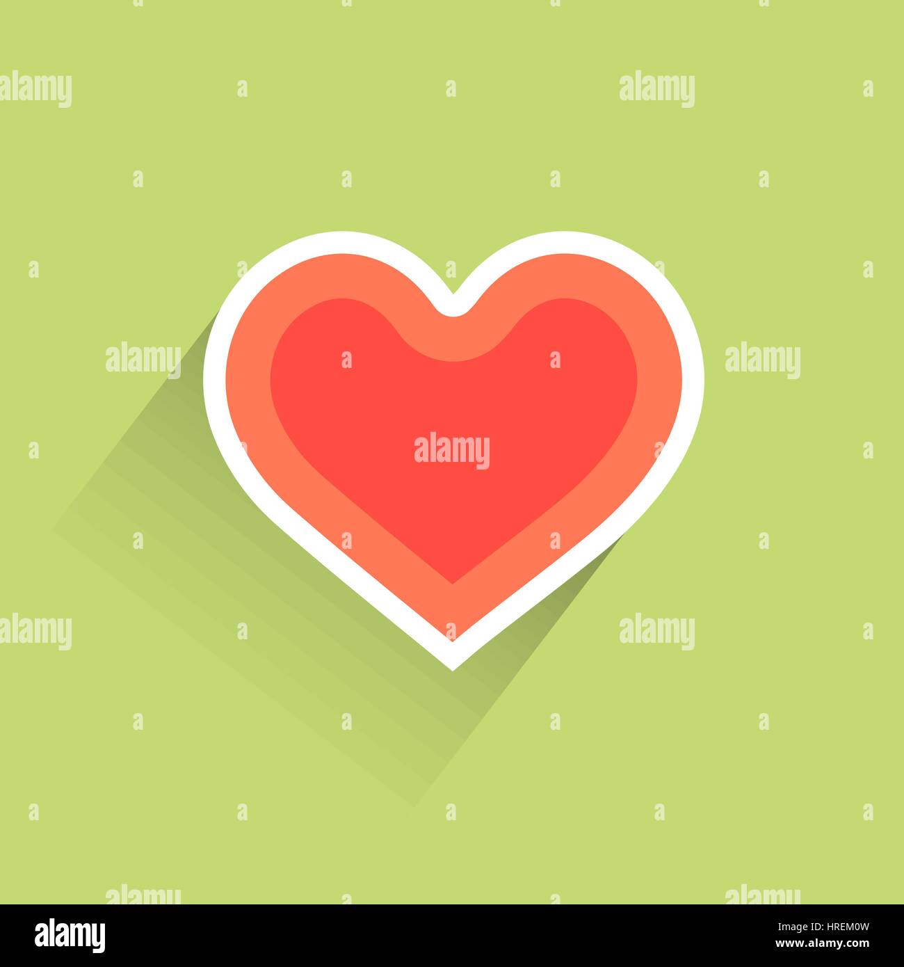 Flat heart heart icon Stock Vector Image & Art - Alamy