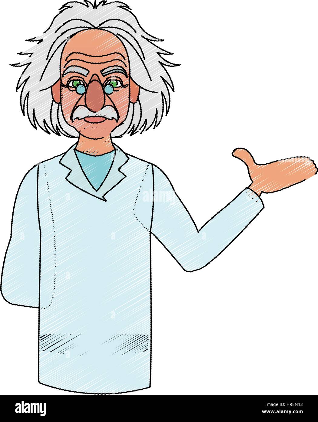 scientist man cartoon icon Stock Vector Image & Art Alamy