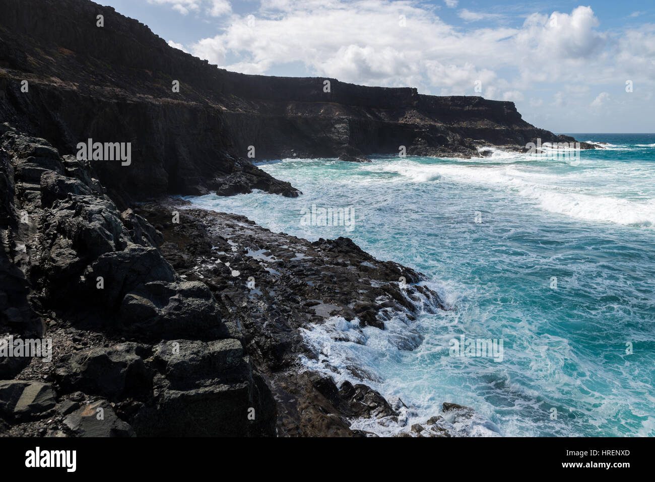 Fuerteventura Island beach landscape Stock Photo - Alamy