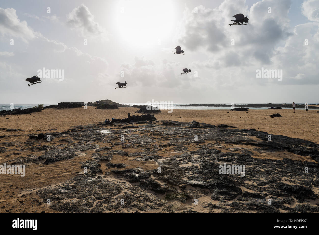 Fuerteventura Island beach landscape Stock Photo - Alamy