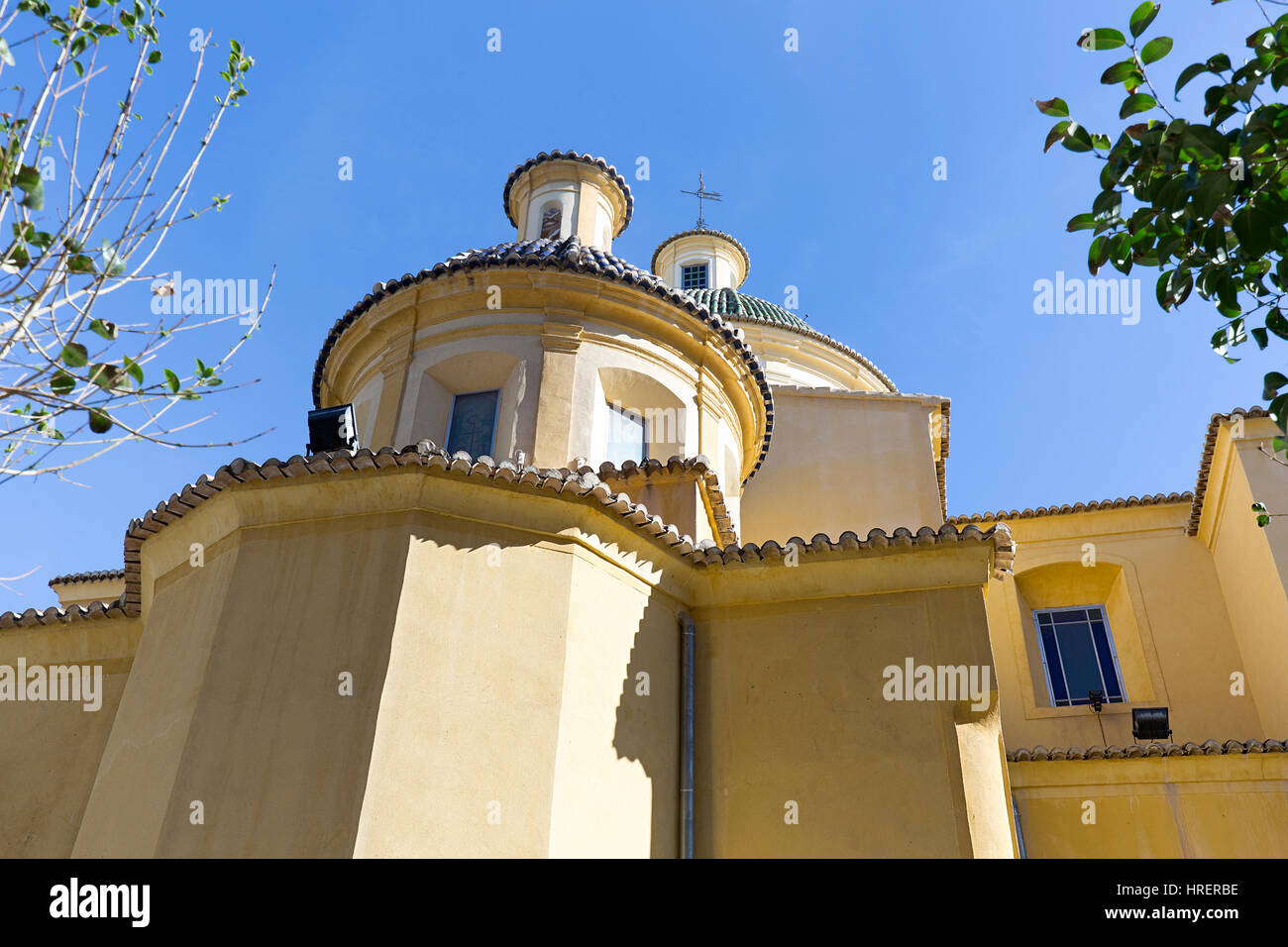 View of the Parish San Vicente Ferrer in San Vicente del Raspeig, Alicante province in Spain. Stock Photo