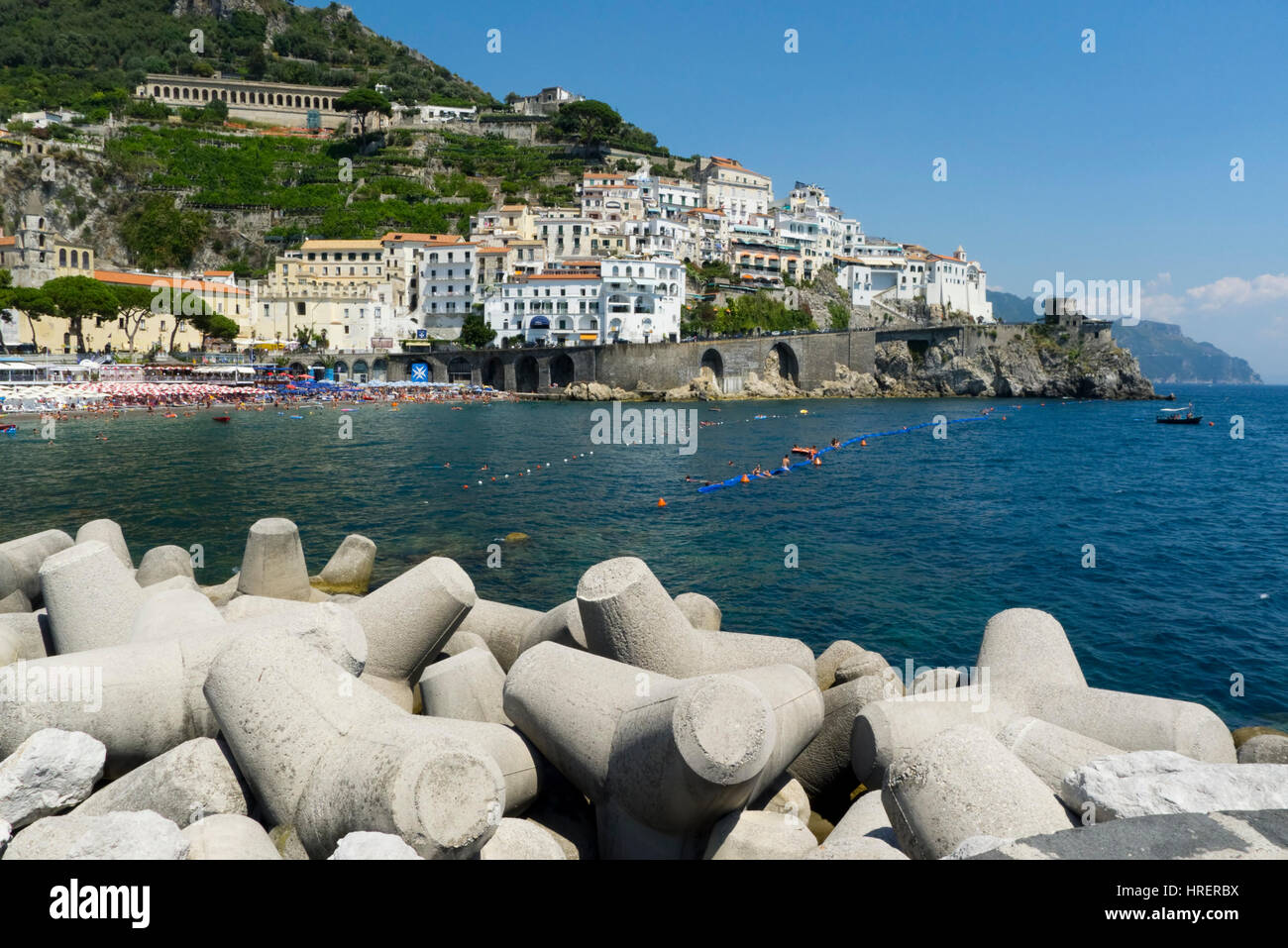 Amalfi Town Amalfi Coast Italy Stock Photo