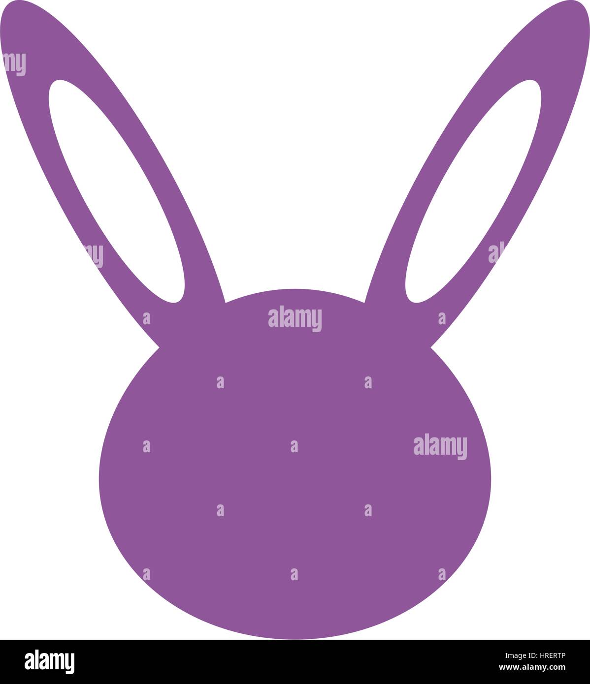 rabbit icon illustrated on a white background in vector Stock Vector ...