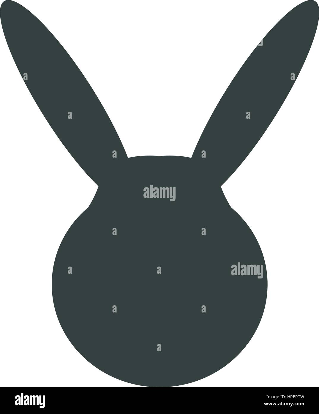 rabbit icon illustrated on a white background in vector Stock Vector ...
