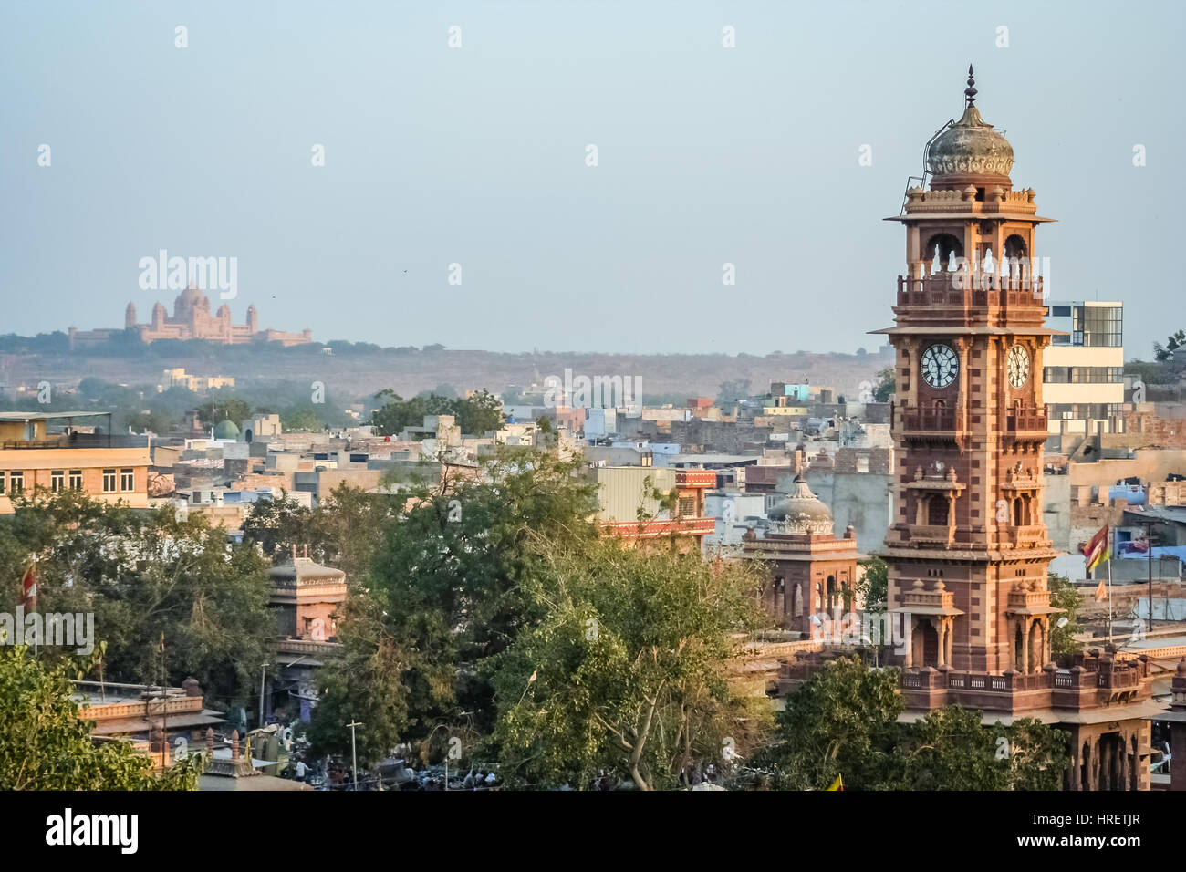 Clock tower in Jodhpur city landmark, India Stock Photo Alamy
