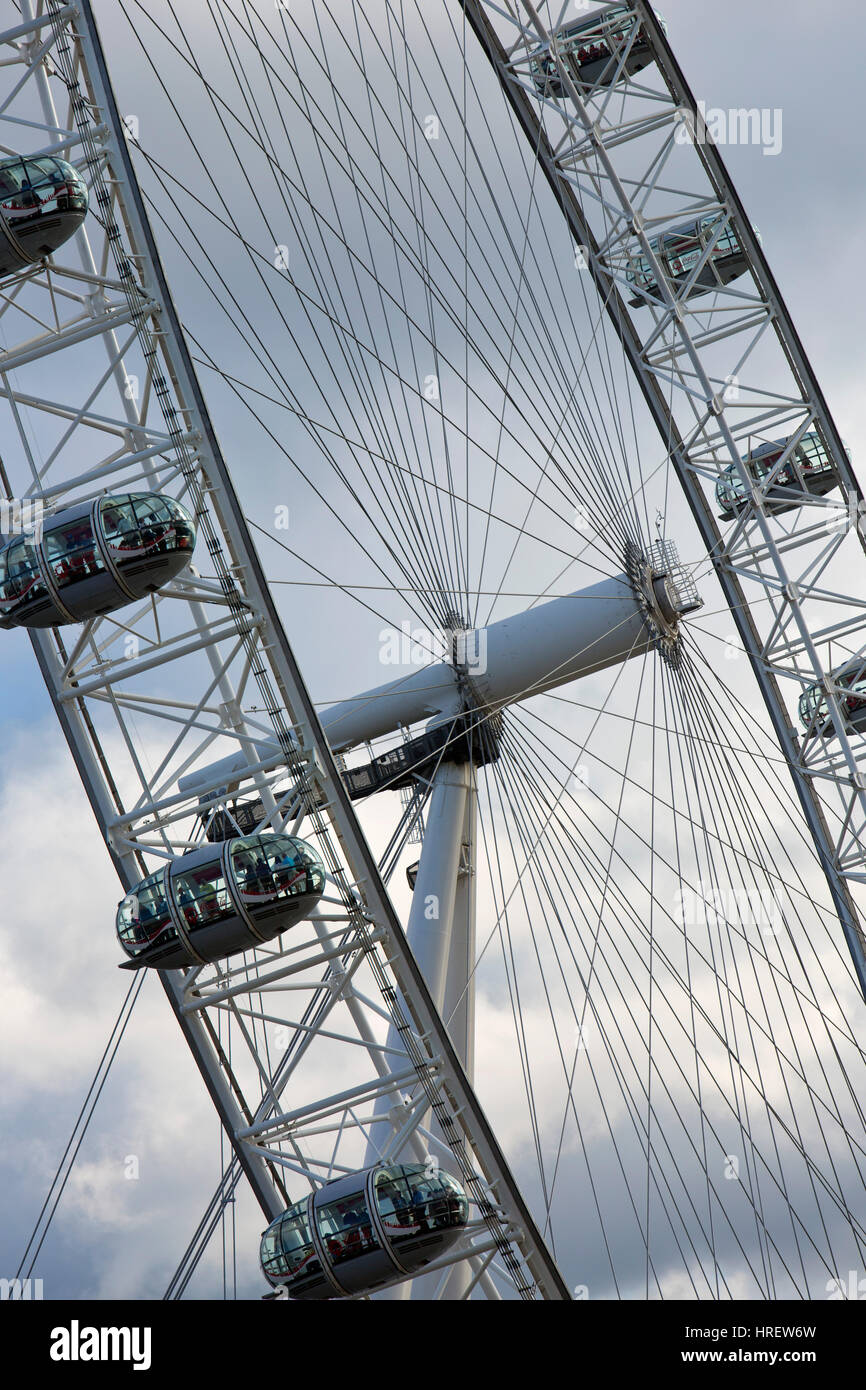 The London Eye in action Stock Photo