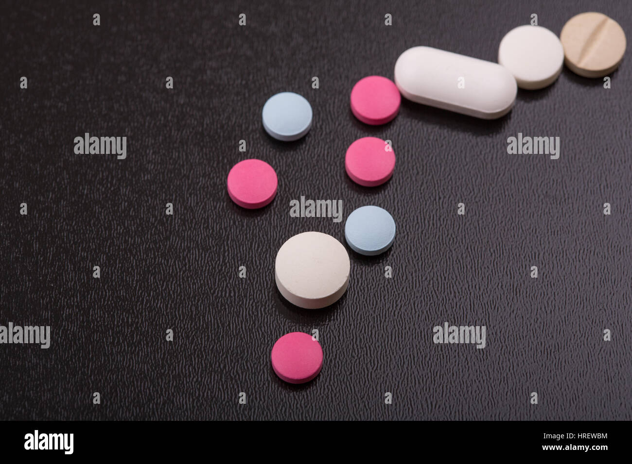 Combination Ripe Tablet different tablets pills capsule heap mix therapy drugs Stock Photo - Alamy