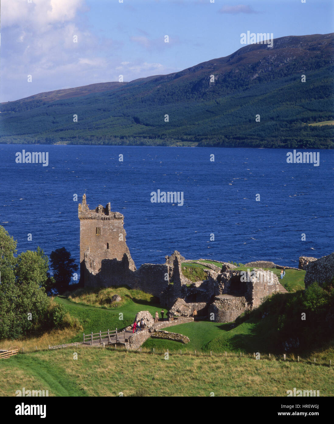 Urquhart castle, Loch Ness, Inverness-shire Stock Photo