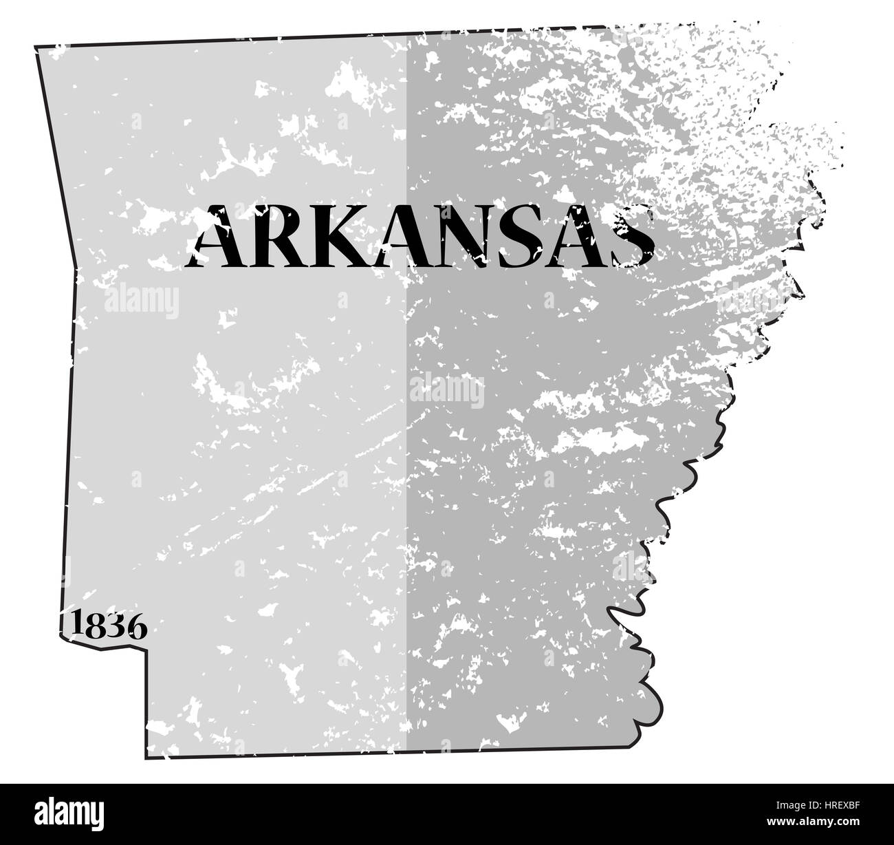 Old map of arkansas Black and White Stock Photos & Images Alamy
