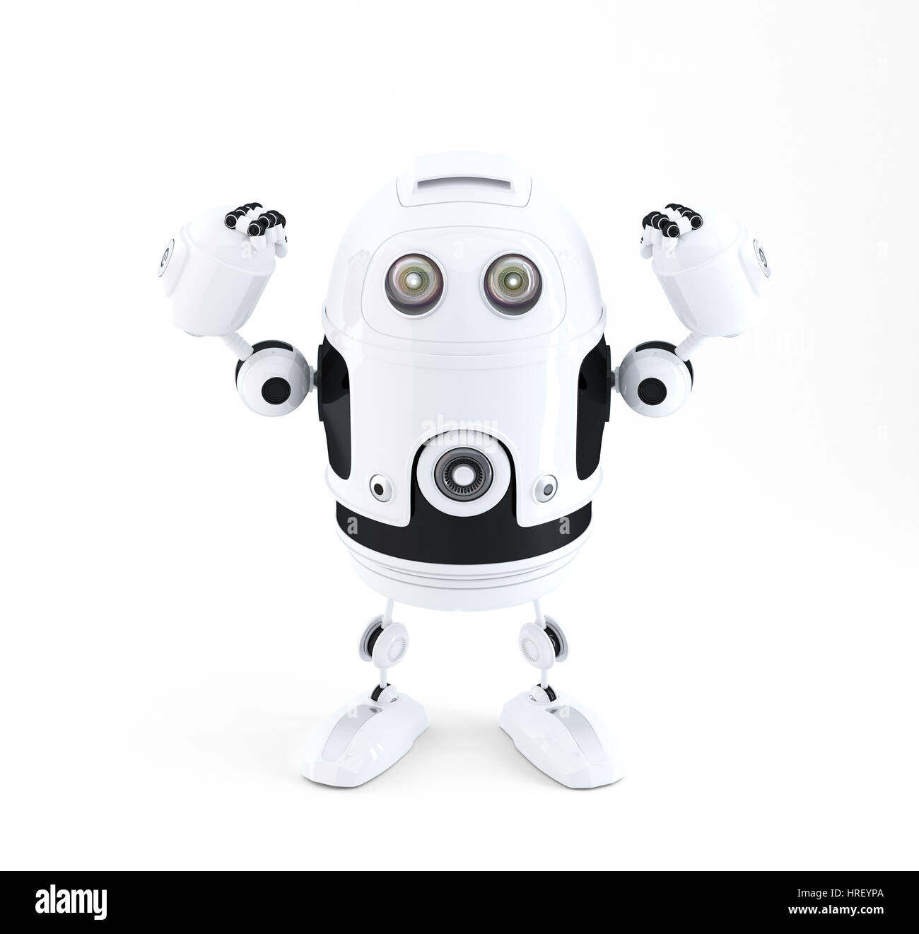 Powerful robot. Technology concept. Isolated Stock Photo Alamy