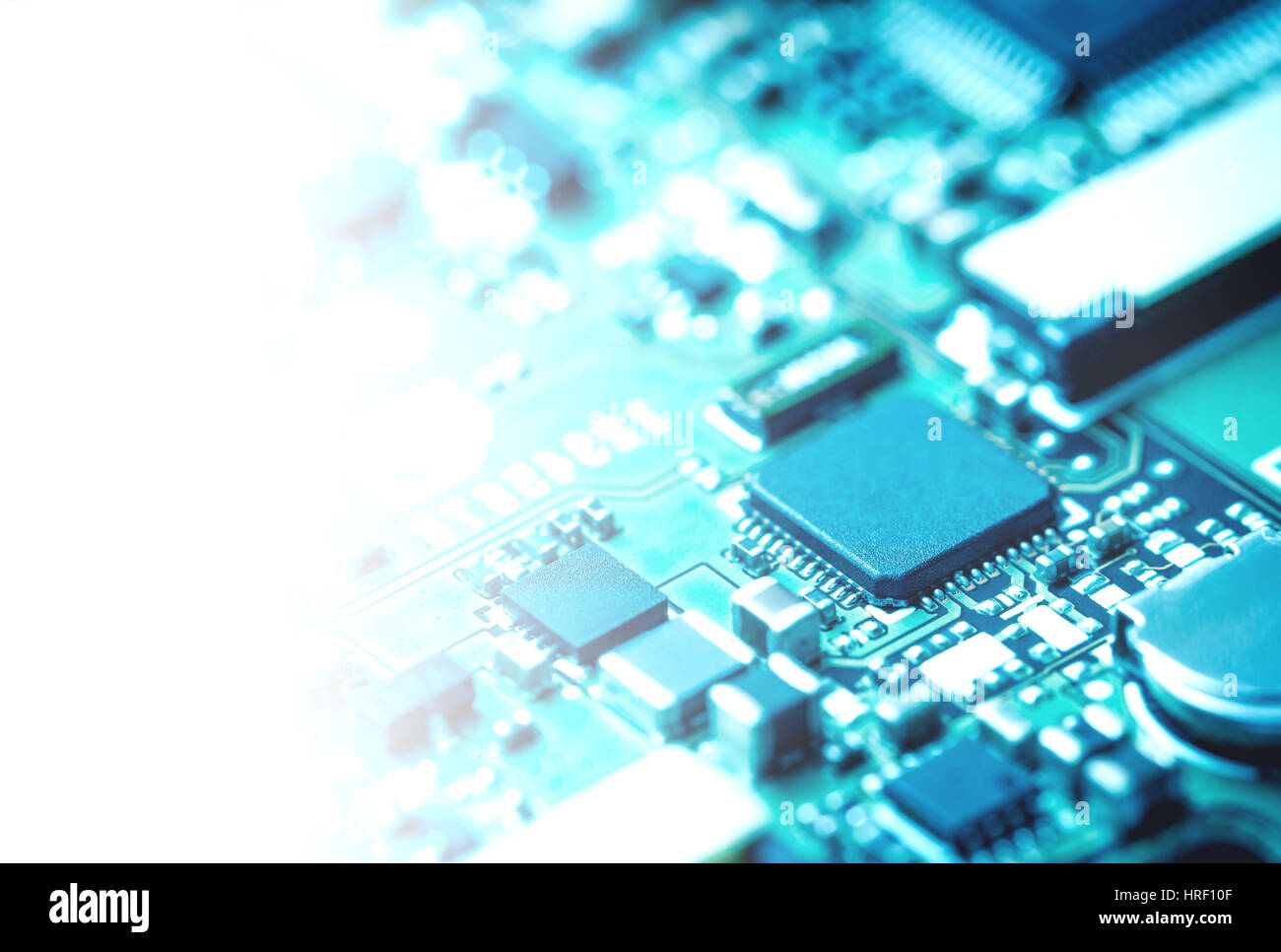 Closeup of electronic circuit board with transistor Stock Photo Alamy