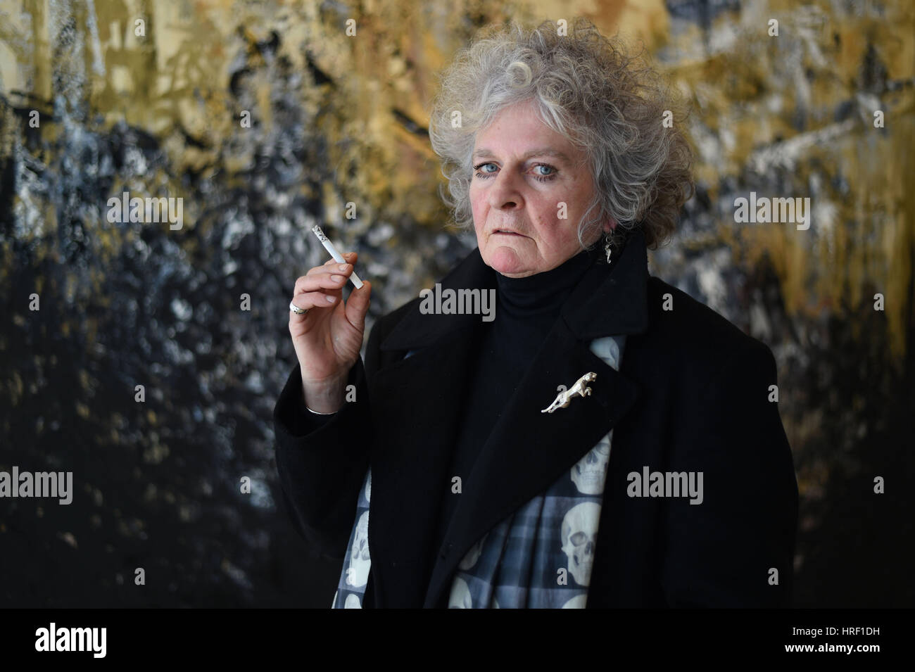 PABest Artist Maggi Hambling at a press call for her new exhibition Edge, at the Marlborough Fine Art gallery in London. Stock Photo