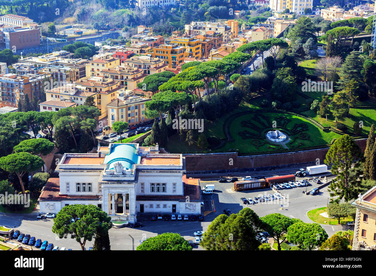 Stazione Ferroviaria Vaticano, the Vatican Railway station, Vatican city, Rome, Italy Stock Photo