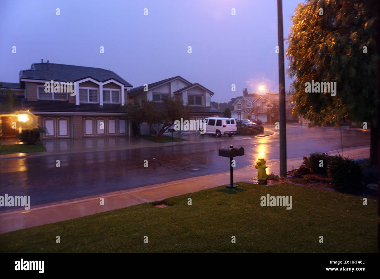 Severe Rain Storm in Southern California Stock Photo - Alamy