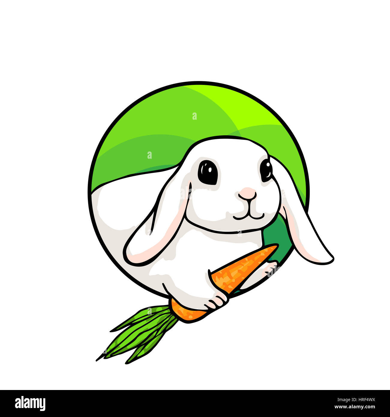 Bunny. Animal art, cute cartoon style, hand drawn illustration ...