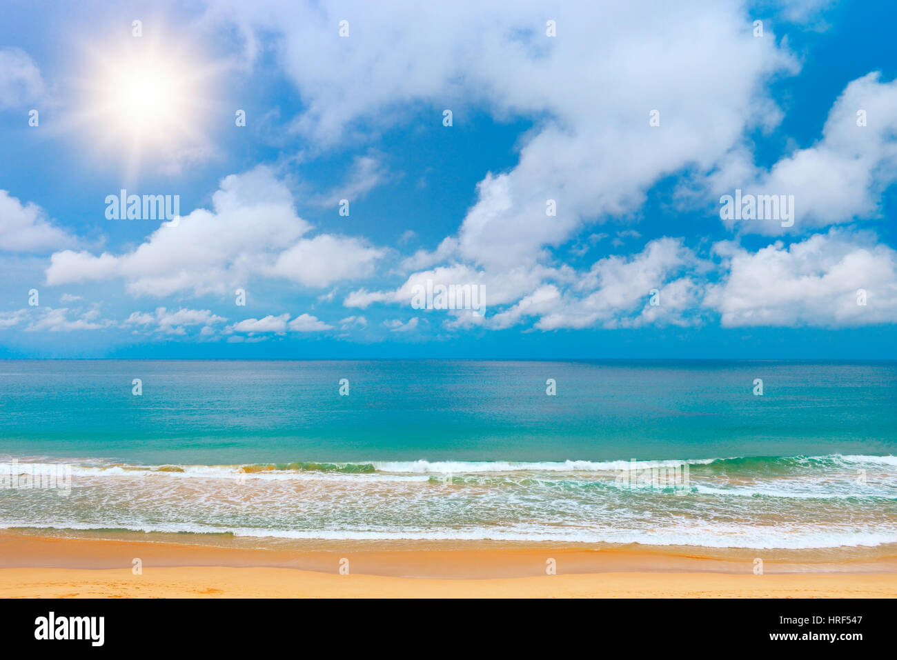 Beautiful sunrise over the sea Stock Photo - Alamy