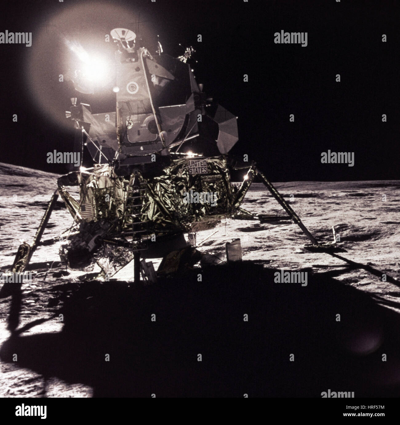Apollo 17 Moon Landing Stock Photo