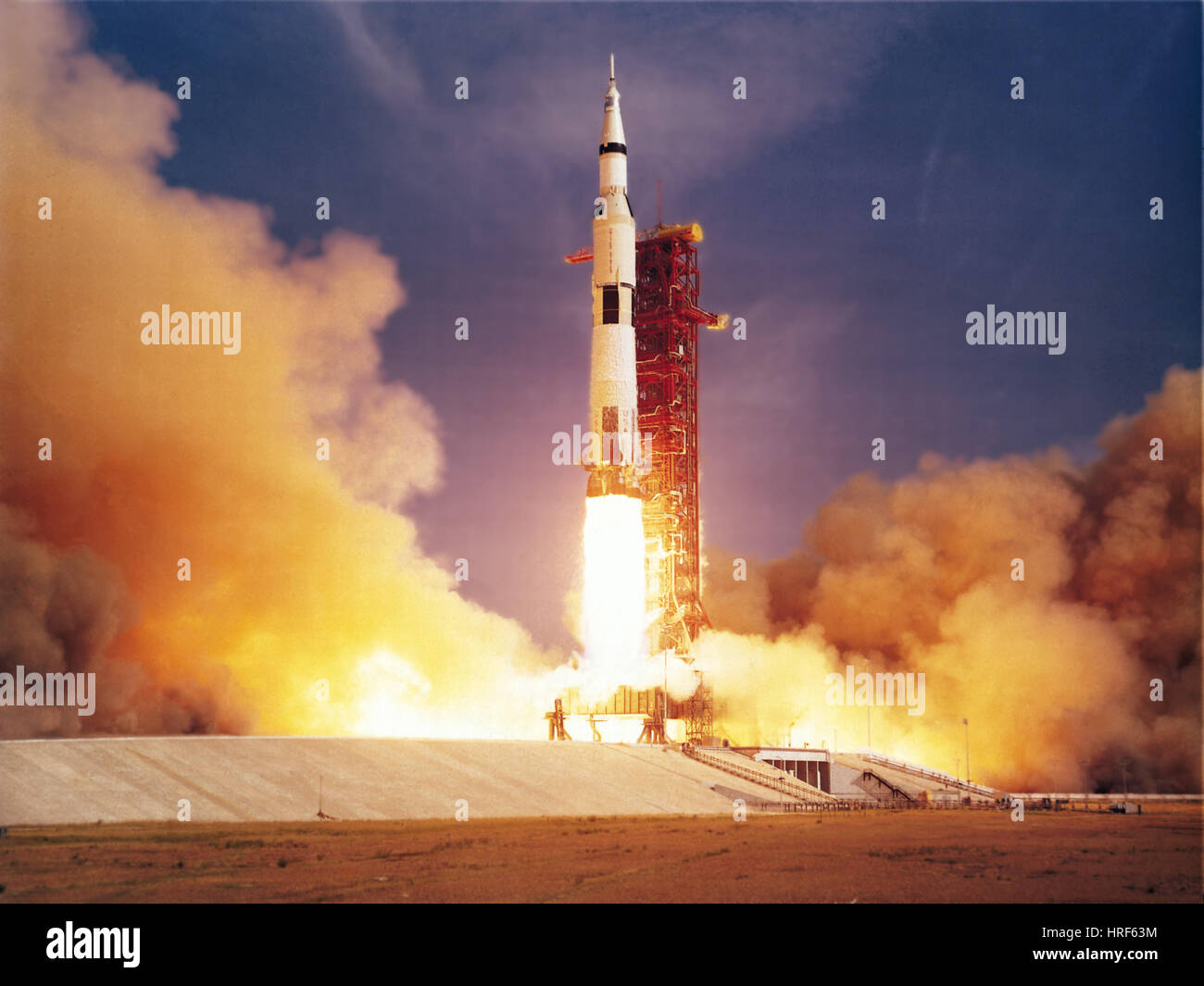 Apollo II Launch Stock Photo