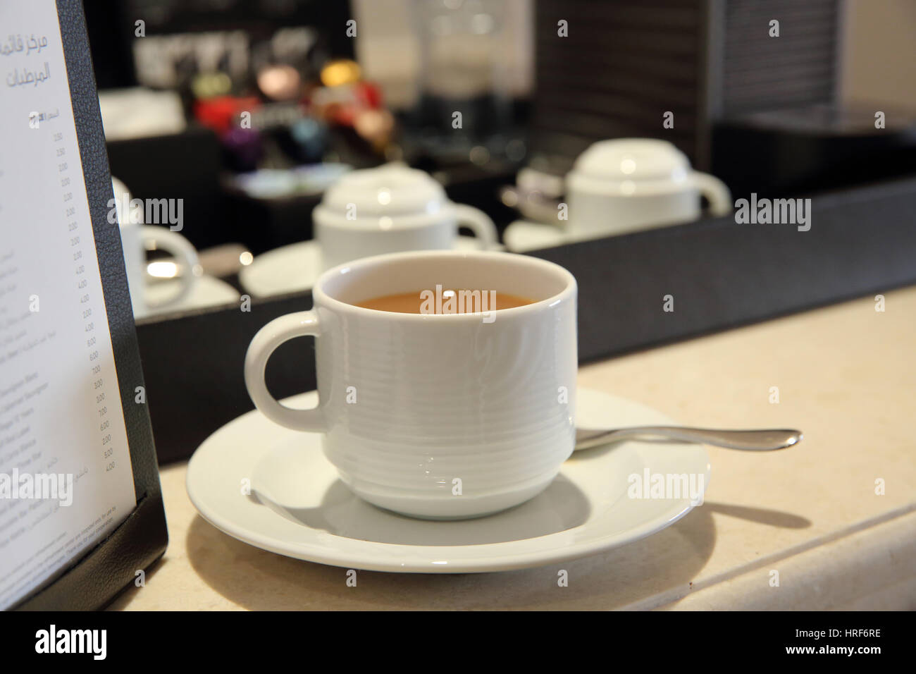Tea and coffee, hotel room Stock Photo Alamy