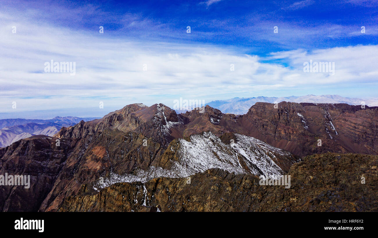 The top of the atlas mountain range in Africa Stock Photo Alamy