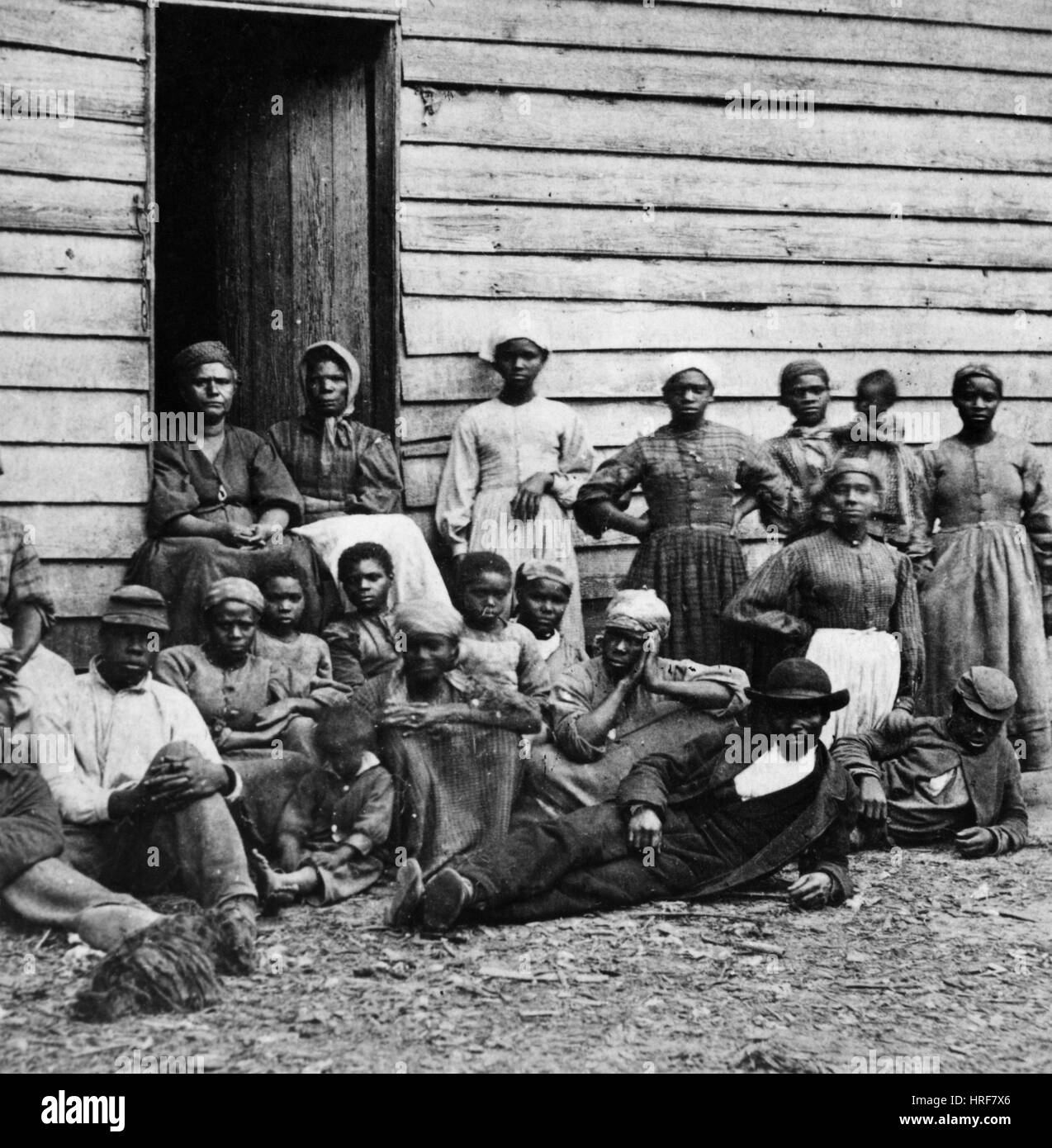 A Group of Slaves Stock Photo