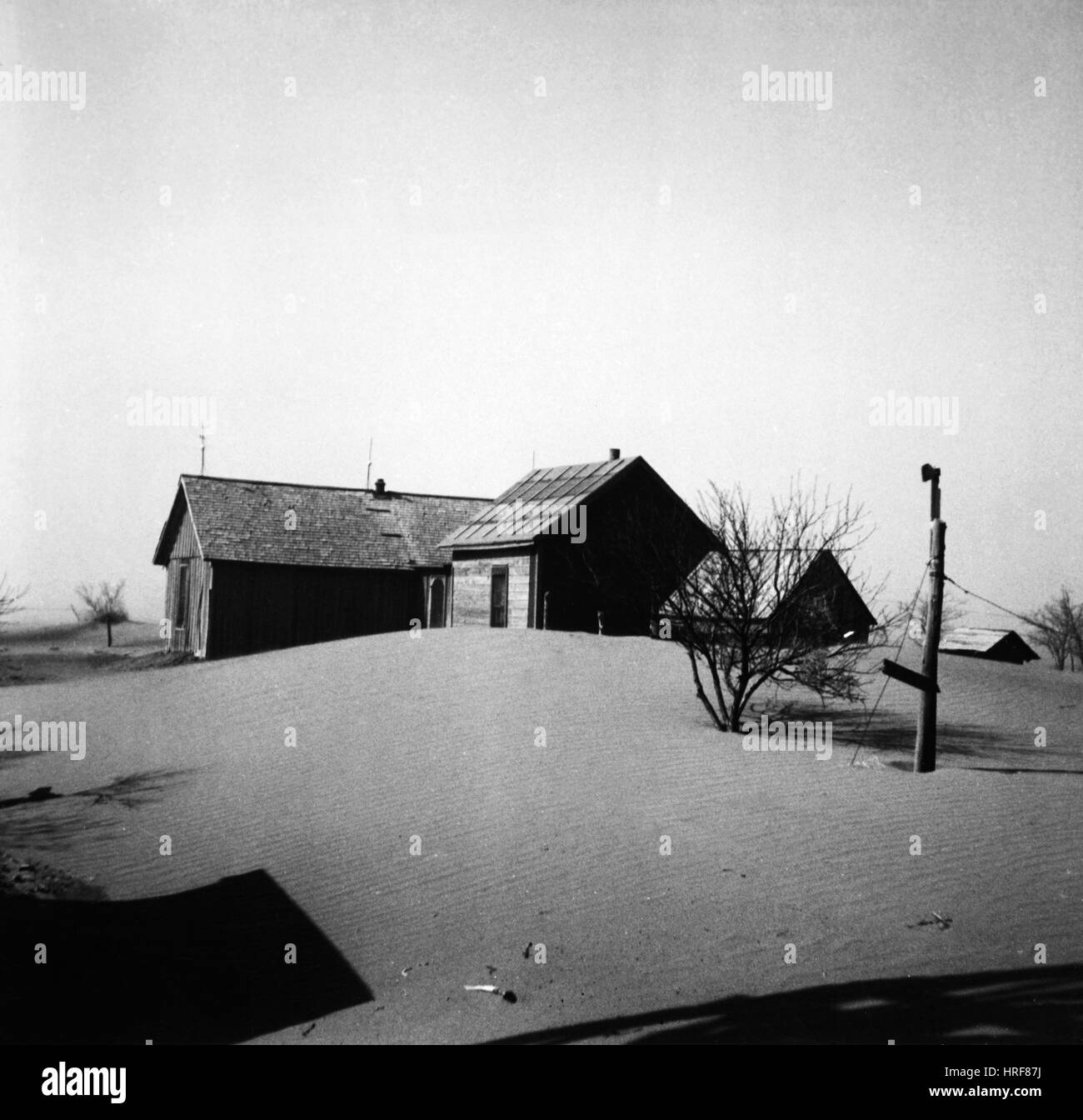 Dust Bowl Farm Stock Photo