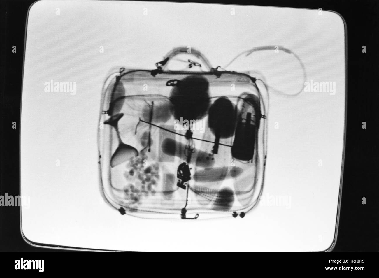 Xray of suitcase Stock Photo Alamy