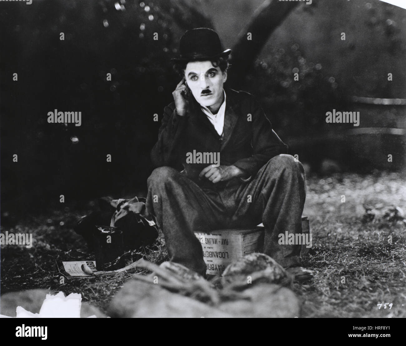 Charlie Chaplin, English Actor Stock Photo