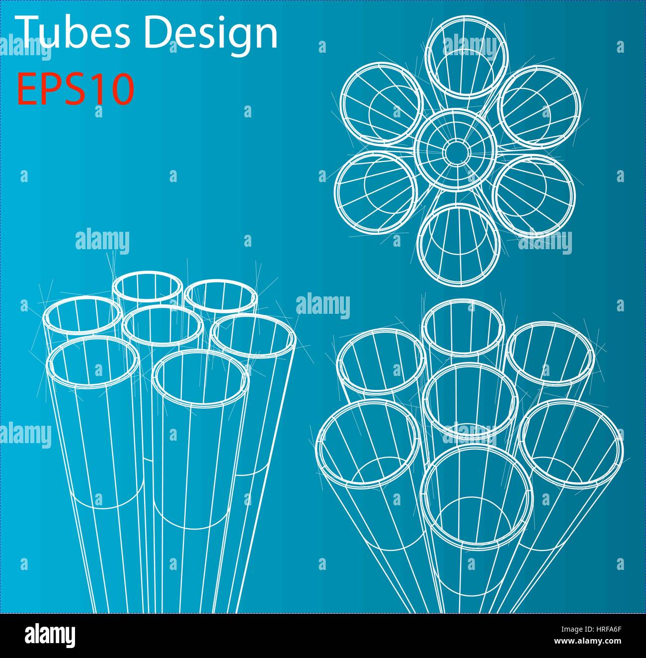 Manufacture and trade of metal pipes. Vector Stock Vector Image & Art