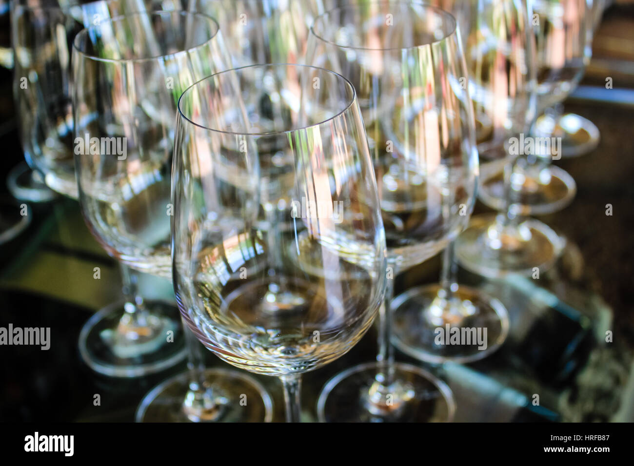 Weinglas - Wine glass Stock Photo